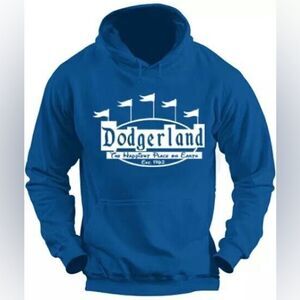 Gildan Los Angeles Baseball DodgerLand Blue Sweatshirt Pullover Size X